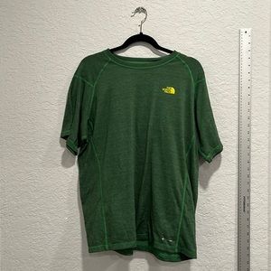 The North Face T- Shirt Green and yellow logo